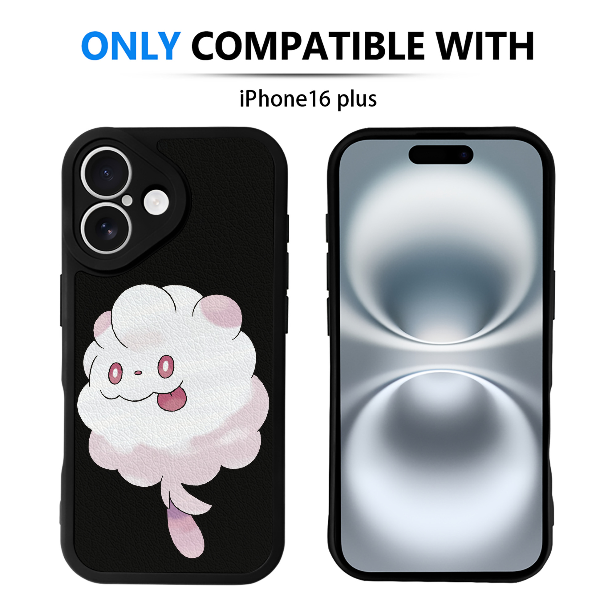 （画像用） ポケットモンスター Pokémon 【iPhone 16シリーズ対応】シリコンスマホケース（レザー調） 材質：シリコン